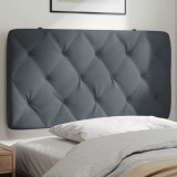 Gossi perna tablie de pat, gri inchis, 100 cm, catifea