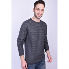 Pulover Jack&amp;amp;Jones Wind Crew Neck Gri Inchis foto