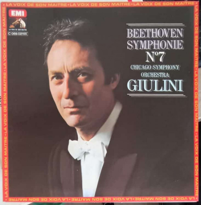 Disc vinil, LP. Symphonie No. 7-Beethoven, Chicago Symphony Orchestra, Giulini