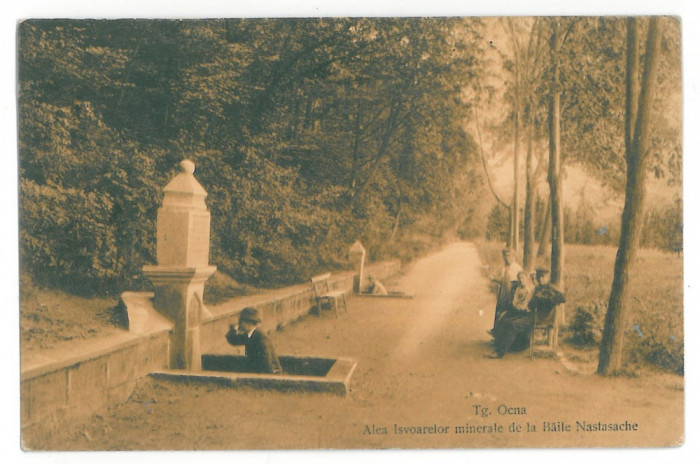 1100 - TARGU-OCNA, Bacau, Izvoarele Minerale, Romania - old postcard - unused