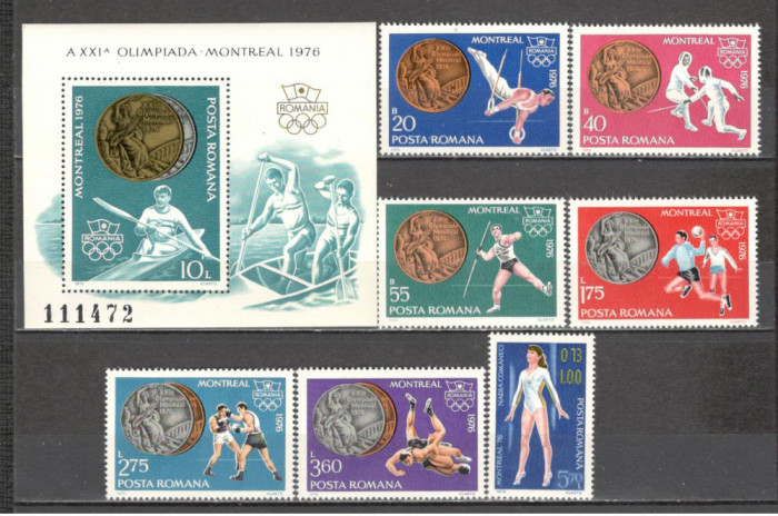 Romania.1976 Medalii olimpice MONTREAL DR.383