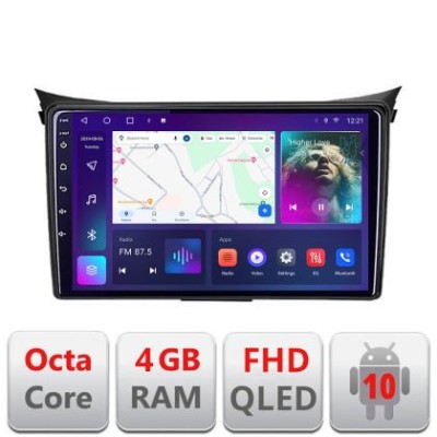 Navigatie HHyundai I30 2011-2016 Android Ecran QLED octa core 4+64 carplay android auto KIT-i30-2011+EDT-E309V3 CarStore Technology foto