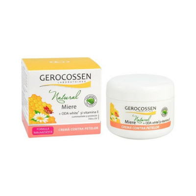 Crema contra petelor cu vitamina E - Natural Miere, 100 ml, Gerocossen foto