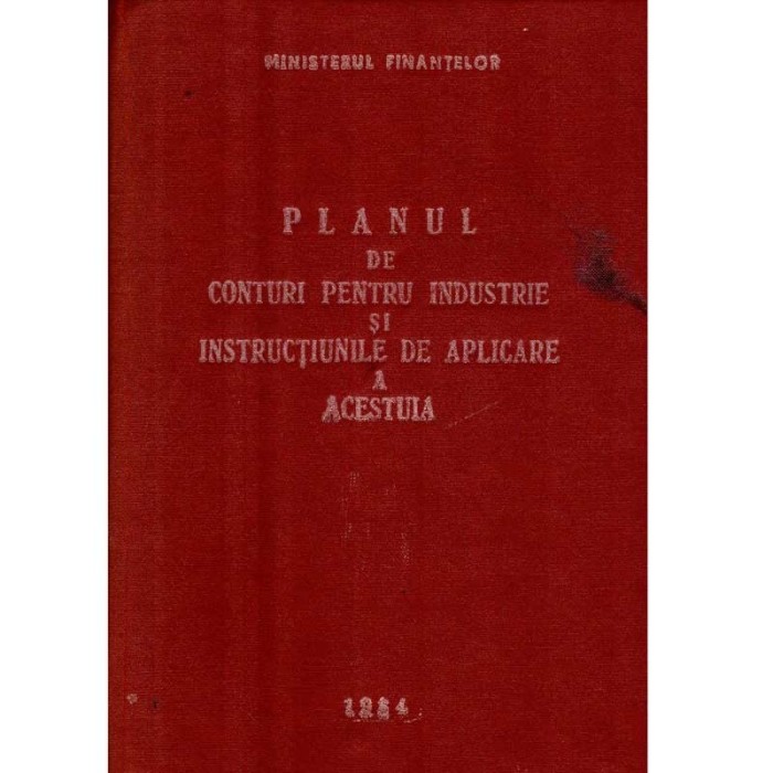 colectiv - Planul de conturi pentru industrie si instructiunile de