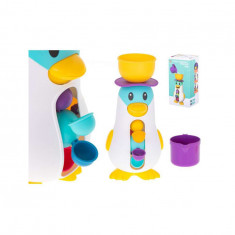 Jucarie de baie pentru copii model pinguin din plastic, multicolor, 11 cm x 11 cm x 27 cm