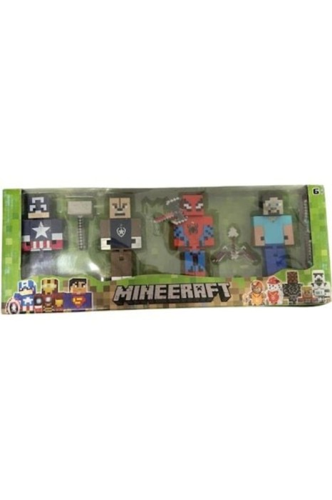 Set 4 Figurine Cu Supereroi Și Accesorii