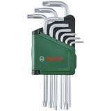 Bosch 1600A02Z9C - Set chei cu profil TORX (fara gaura) TX8-TX40 9 bucati