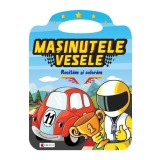 Masinutele vesele. Recitam si coloram - Editura Kreativ