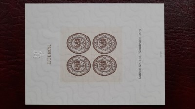 1981 Expo Lubecker Altstadtfestes Bl.4 nr.19734-MNH foto