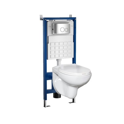 Set rezervor WC montat pe perete Roya Doris 82CHR foto