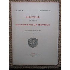 BULETINUL COMISIUNII MONUMENTELOR ISTORICE , PUBLICATIUNE TRIMESTRIALA ANUL IV , FASC. 16 , OCTOMBRIE-DECEMBRIE 1911