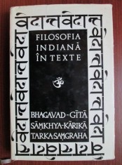 Filosofia indiana in texte. Bhagavad-Gita. Samkhya-Karika. Tarka-Samgraha