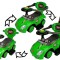 Masinuta premergator cu maner parental 3 in 1 Mega Car, verde