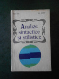 SORIN STATI - ANALIZE SINTACTICE SI STILISTICE