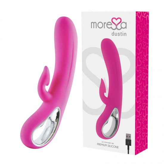 MORESSA - DUSTIN CLITORIAL STIMULATING WAVES AND POWERFUL VIBRATION PREMIUM SILICONE RECHARGEABLE