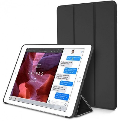 Husa Tableta TPU Tech-Protect SmartCase pentru Apple iPad mini (2019), Neagra foto