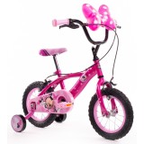 Bicicleta cu roti ajutatoare, Huffy, Minnie Mouse, 12 inch