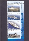 NAVE MILITARE ROMANESTI,SERIE CU TABS,2005, MNH ** ROMANIA., Militar, Nestampilat