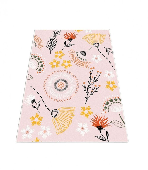 Covor de bucatarie Poppy, Multicolor, lavabil, antiderapant, 80 x 150 cm