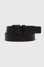 HUGO curea de piele barbati, culoarea negru, 50522495