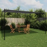 Cumpara ieftin Foișor, antracit, 4x4 m, 180 g/m&sup2;, material textil și oțel