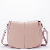 Geanta roz deschis din piele naturala 8960 123