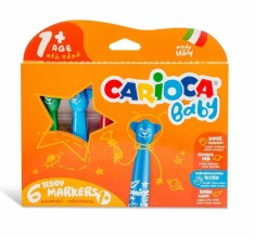Set 6 carioci lavabile pentru bebelusi, +1 an