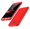 Husa Samsung Galaxy J5 2017, FullBody Red, acoperire completa 360 grade cu folie de sticla gratis