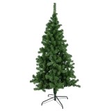 Brad artificial de Craciun Morzine, PE/PVC, verde/negru, 101 x 180 cm
