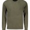 Pulover barbati, cu mini logo brodat, Regular fit, verde, S
