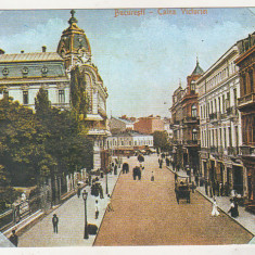 bnk cp Bucuresti - Calea Victoriei si Gradina Ateneului Roman 1914 - necirculata