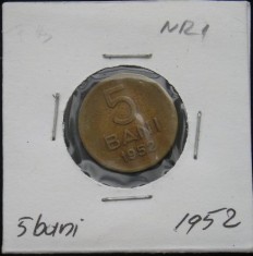 C10 4 - Moneda foarte veche - Romania - 5 banI - 1952