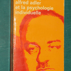 Alfred Adler et la psychologie individuelle Manes Sperber