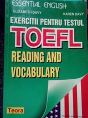 Elizabeth Davy - Exercitii pentru testul TOEFL (Editia: 1999) foto