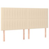 Cumpara ieftin Tablie de pat crem 180x5x118/128 cm, material textil