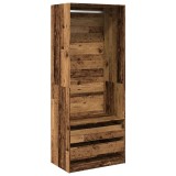 Cumpara ieftin Sifonier, lemn vechi, 80x50x200 cm, lemn prelucrat
