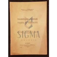 PAUL I. VIDRASCU, VALORIFICAREA LACURILOR TASAUL SI GARGALAC, BUCURESTI, 1929