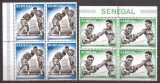 SENEGAL 1977 SPORT BOX MOHAMED ALI (serie dt. x 4) MNH, Nestampilat