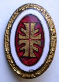 I.194 INSIGNA GERMANIA SPORT 4F Frisch Fromm Fr&ouml;hlich Frei email 19/13,5mm