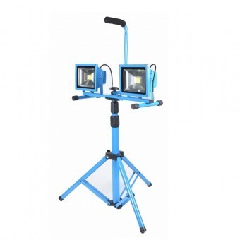 Set 2 proiectoare Bass BS-3915, trepied aluminiu, Led 2x30W, 2x2800lm foto