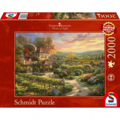 Puzzle 2000 piese Schmidt: Thomas Kinkade - În podgorii