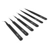Set 6 pensete metalice antistatice pentru electronică și precizie