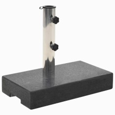 vidaXL Suport umbrelă de soare, negru, granit, 25 kg, dreptunghiular