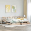 VidaXL Pat de zi cu extensie și sertare fără saltea, 90x200 cm 3302189