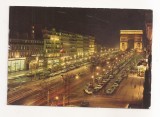 FA132 -Carte Postala- FRANTA - Paris. Les Champs-Elysees et l'Arc de Triomphe, circulata