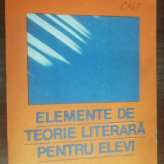 myh 50s - Ioan Andrau - Elemente de teorie literara pentru elevi - ed 1986