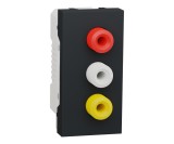 Priza audio-video RCA 1M Schneider Noua Unica antracit NU343154
