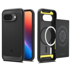 Spigen - Rugged Armor MagSafe - Google Pixel 9a - Matte Black