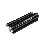 Suport numar telefon parcare auto multifunctional, suport telefon, spargere geam, compartiment parfum, aluminiu PC, negru