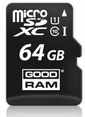 MicroSDXC card Goodram 64GB Class 10 UHS-I + Adapter foto